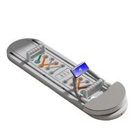 Équipement de fitness abdominal à rebond automatique exercice à domicile multifonctionnel pour l'entraînement de perte de poids roues à rouleaux ABS minces plats