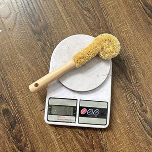 Eco-Friendly Coconut Palm <b>Brush</b> Beech Wood Handle Kitchen Scrubber for Pots Pans - Product Image 6