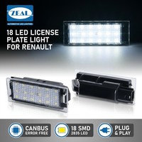 Luce Targa a LED per Renault Vel Satis 2005.04-2009, Twingo II 2007-2014, Clio III 2005-2014, Clio IV 2012~, Espace IV 2002~