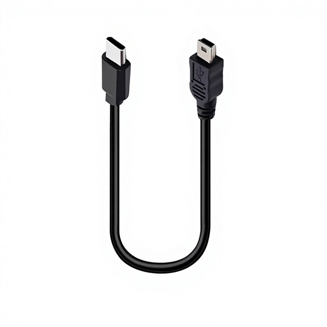 Type-C to Mini 5-Pin Data Transfer Cable for Hard Drive with Type-C Adapter and Mini USB Connectors