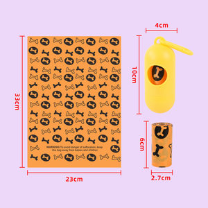 Dispensador de bolsas de caca de perro biodegradable respetuoso con el medio ambiente portátil Paquete de blíster de residuos de mascotas de plástico sostenible EPI para animales pequeños - Product Image 3