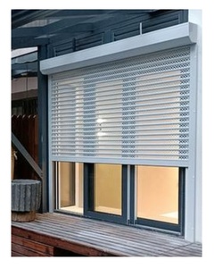 2025 New nhôm lưới tản nhiệt Con lăn màn trập <span class=keywords><strong>Windows</strong></span> giá rẻ Điện Nướng Net cán lên cửa an ninh kim loại cuộn cửa nhà để xe - Product Image 1