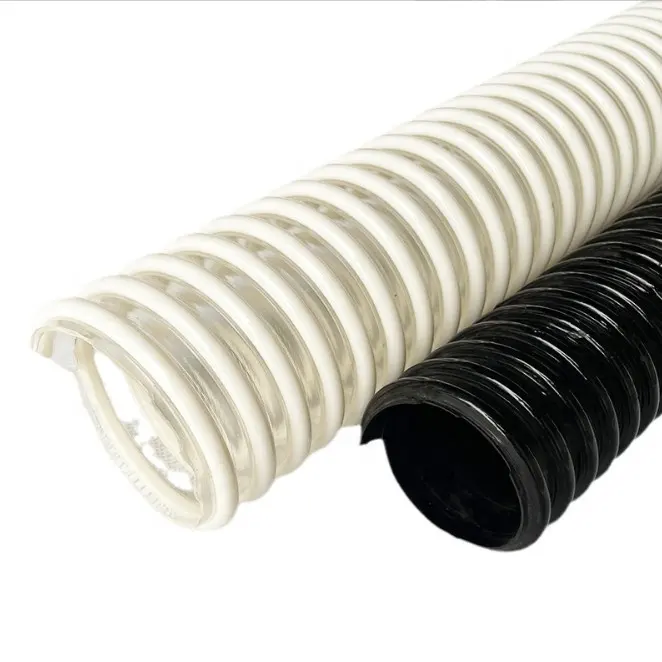 Selang plastik spiral yang diperkuat polyurethane dengan tekanan dan tahan aus