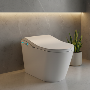 ETL Plancher Allongé <span class=keywords><strong>Toilette</strong></span> Intelligente Couverture à Ouverture Automatique Siège Chauffant Instantané Bidet Électrique Comprend Té<span class=keywords><strong>l</strong></span>écommande - Product Image 1