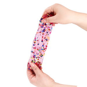 Custom logo pink <b>Thinking</b> Supr Putty Stretch Squish Glass Exciting Putty Slime butterfly Sequins Relief Stress Toys for Children - Product Image 2