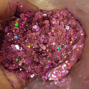 Poudre de paillettes holographiques mélangées, paillettes pour loisirs créatifs, pour la décoration de gobelets, le nail art, les bijoux en résine et les créations artisanales - Product Image 5