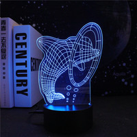 Lampe 3D en acrylique en forme de voiture à 16 couleurs RVB, veilleuse décorative pour la maison, alimentée par USB, avec contrôle tactile, lumière d'ambiance pour la décoration de chambre