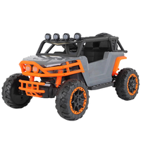 Auto Eléctrico Infantil Todoterreno de Plástico, Batería de 12V7, Motor Dual 390, Control Remoto 2.4G, Luces, Música, Arranque con un Clic