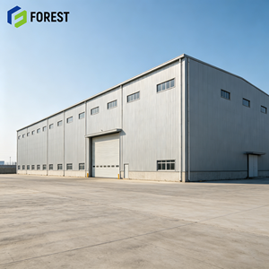 Pre Engineered Wide Span Industrial Steel Frame Storage Building Heavy Duty Modular <b>Metal</b> Cargo Depot - Product Image 1