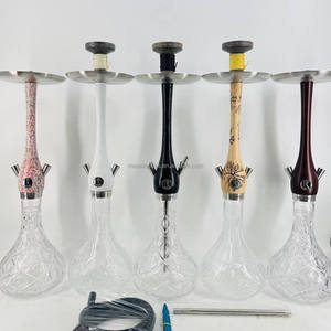Premium Wookah-Style <b>Hookah</b> with Wooden Body and Glass Base | Handcrafted for Both Lounges and Daily Home Use - Product Image 5