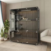 Cage et villa spacieuses pour chats avec maison pour chats à plusieurs niveaux, enclos extérieur, niche pour animaux de compagnie et meubles en bois de luxe pour plusieurs chats