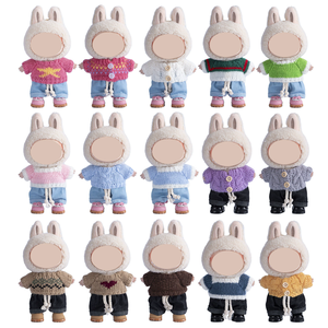 Suéter de muñeca de juguete de dibujos animados para 17cm <span class=keywords><strong>La</strong></span> Bu dos tres generaciones Tide <span class=keywords><strong>Play</strong></span> pequeño colgante <span class=keywords><strong>La</strong></span> Bu accesorios de ropa de muñeca - Product Image 5