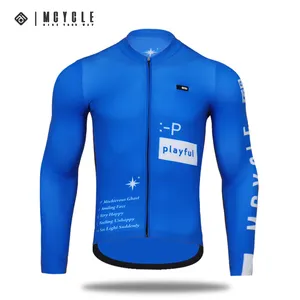 Mcycle - Roupas de ciclismo para mulheres, camisas de ciclismo de manga comprida respirável para bicicleta, camisas personalizadas para ciclismo