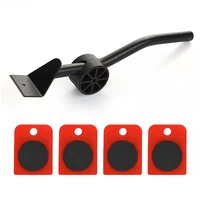 Lot de 5 chariots de déménagement de meubles à quatre roues, glissières en plastique et caoutchouc, outil de levage OEM/ODM, capacité de charge 300 kg