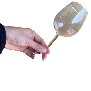 Glatter Borosilikatglas-<span class=keywords><strong>Dildo</strong></span> im Weinglas-Design für Prostata- & Punkt-Massage, umweltfreundliches blaues <span class=keywords><strong>Rabbit</strong></span>-Sexspielzeug für Damen und Herren - Product Image 2