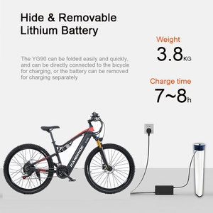 Ce/ECE lớp phía sau trung tâm động cơ kép hệ thống treo điện xe đạp leo núi Hidden Lithium không thấm nước miễn phí vận chuyển 27.5 "CST lốp xe - Product Image 6