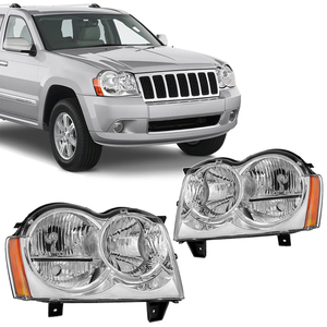 Para Jeep <span class=keywords><strong>Grand</strong></span> <span class=keywords><strong>Cherokee</strong></span> 2005 <span class=keywords><strong>2006</strong></span> 2007 Faros Delanteros Impermeables Accesorios para Automóvil CH2503160 CH2502160 - Product Image 1