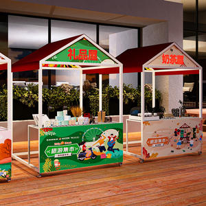 เต็นท์เหล็กกันแดดกลางแจ้ง2x2เต็นท์ชั้นวางของในตลาดกลางคืนสำหรับงานเทศกาลอาหารและงานเทศกาล - Product Image 5