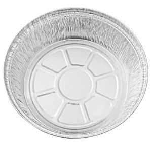 ถาดอะลูมิเนียมฟอยล์ทรงกลมขนาด 8 นิ้ว แบบใช้แล้วทิ้ง สำหรับบรรจุอาหาร - Product Image 1