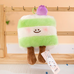 Custom Mini Dessert Plush Keychain, Bulk Promotional Gift Toys with Custom Logo, Low MOQ Soft Plush <b>Keyring</b> for Events - Product Image 5