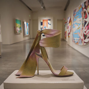 صنادل نسائية بكعب عالٍ بنمط جلد الحمار الوحشي، نعل أحمر وقاعدة حمراء، مع عقدة فراشة وحزام خلفي، أحذية أنيقة ومريحة للحفلات الربيعية - Product Image 5