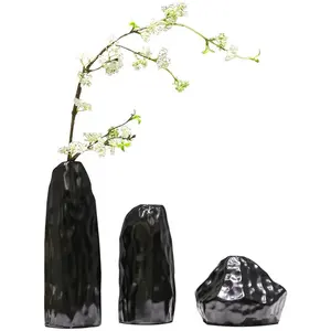2023 New arrival design home decor rockery vase ceramic handmade decorative landscape basin