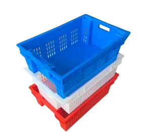 China factory widely used stackable plastic vegetable crates storage box for sale