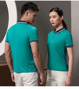 T-shirt a basso costo senza Logo Slim Fit nero rosso Polo Design per uomo donna Golf Polo - Product Image 2
