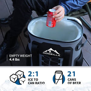 Godzilla Insulated <b>Cooler</b> <b>Backpack</b> 18.3x14.4x9.4 In Soft Padding Keep Cold 144h Outdoor Hiking - Product Image 4