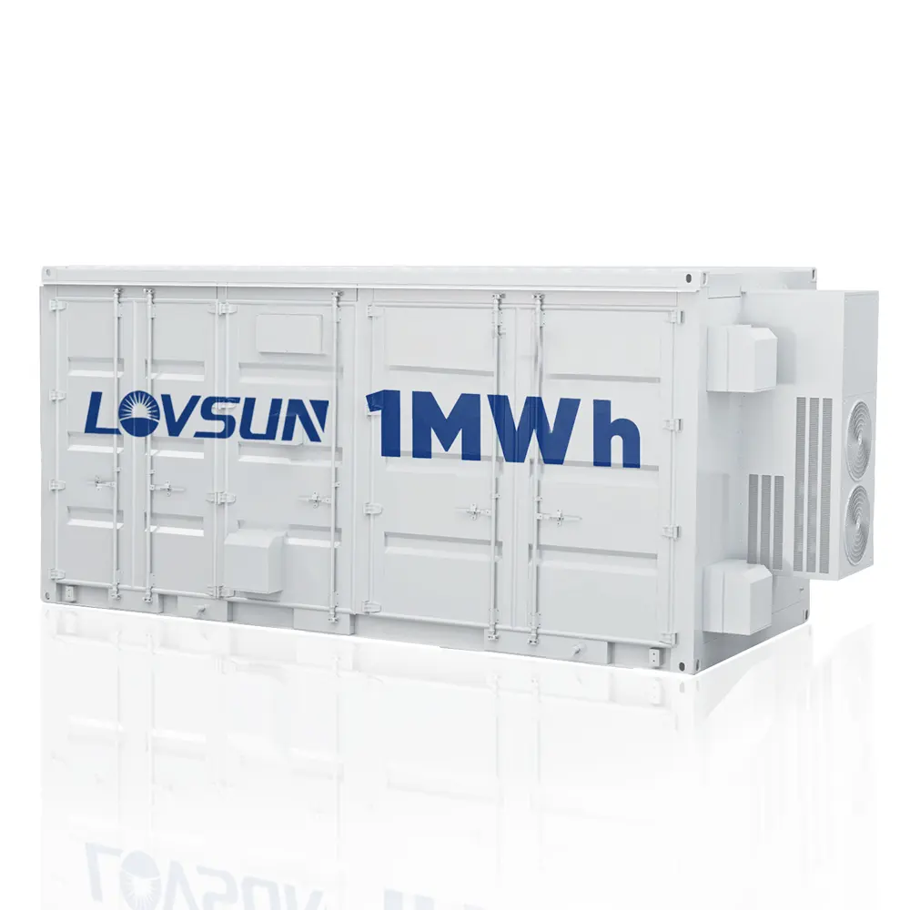 1 Mw Lithium Batterij Ess Zonne-Energie Batterij Systeem Container 500 Kwh 1 Mwh 2 Mwh Container Energie Opslag Systeem Voor Commerciële
