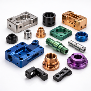 Pièces de profilés en aluminium usinées CNC de haute précision, alliage d'aluminium 6061 6063 7075, fraisage CNC, tournage, service d'anodisation - Product Image 1