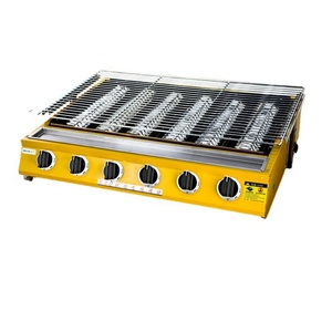 Barbecue au gaz commercial à 4 brûleurs en acier inoxydable pour restaurant - Product Image 3