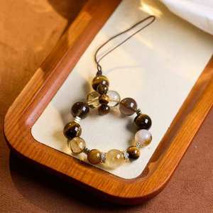 สร้อยข้อมือหินไทเกอร์อายเพื่อดึงดูดความมั่งคั่งและสมบัติ คริสตัลสีเหลือง สร้อยข้อมือคริสตัลทรงหอคอยสีเหลือง - Product Image 4