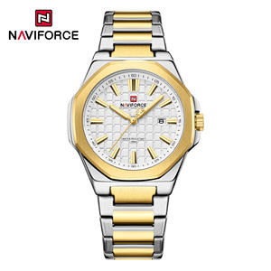 NAVIFORCE NF9258 <b>Men's</b> Fashion Calendar Date Quartz <b>Watch</b> Stainless Steel Band Waterproof 3BAR Casual Sports 2026 - Product Image 5