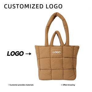 Puffer Tote <strong>Bag</strong> Quilted Puffy Purse Cute Padded Winter Shoulder <strong>Bags</strong> Lightweight Down Handbag for Women Work Travel - Product Image 6