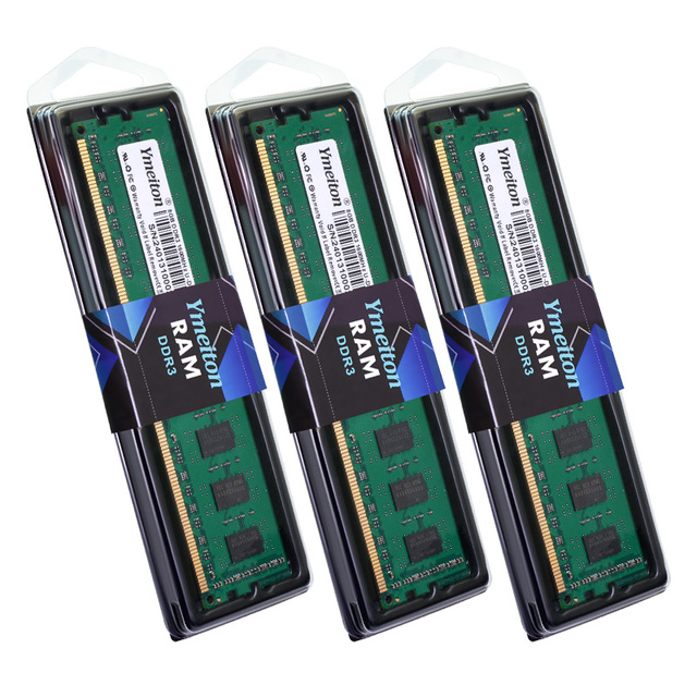 4GB DDR3 Memory RAM U-DIMM 1600MHZ DDR3L PC3 RAM 8GB for Desktop Computer Ymeiton High Quality OEM Memorial RAMs and Heat Sink