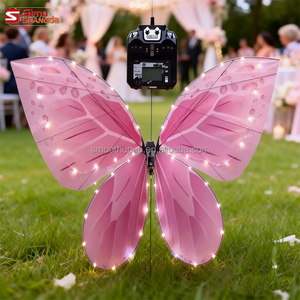 आउटडोर उद्यान तितलियाँ रंगीन 40 सेमी सिम्युलेटेड गतिशील कीट तितली rc रेडियो ट्रांसमीटर तितली - Product Image 1