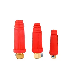 Conectores de cabo de solda, 10-25 35-50 tig plug e soquete rápido de soldagem macho e fêmea