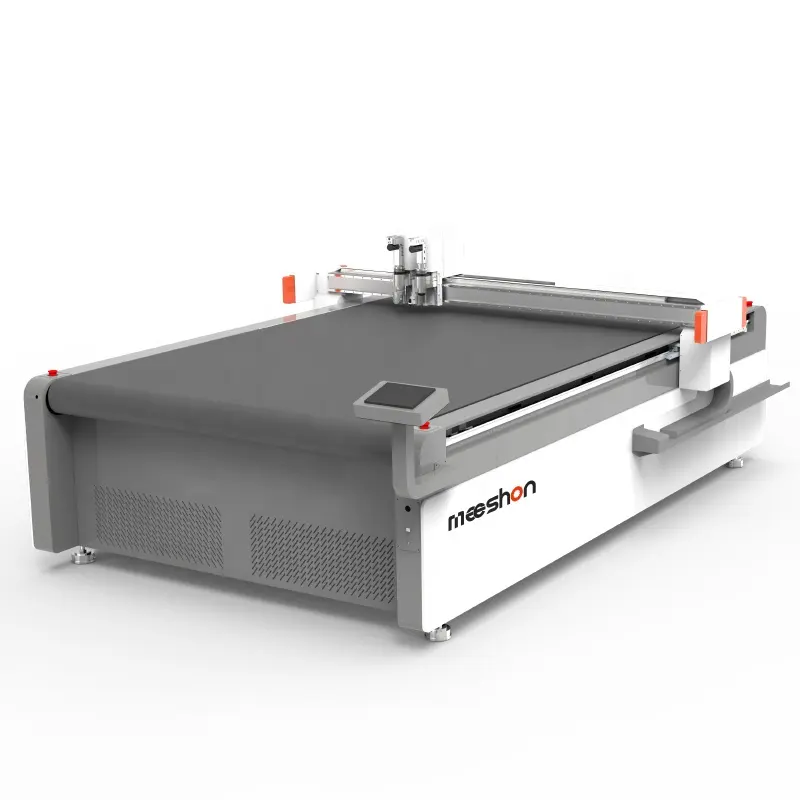 Meeshon mesin pemotong busa CNC Flatbed untuk memotong bahan komposit dengan pisau bergetar