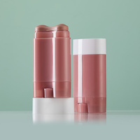 Flacon roll-on rose recyclable en PET de 60 ml, 66,6 g, 63x120 mm, calibre 63, en plastique, pour déodorant en marque blanche
