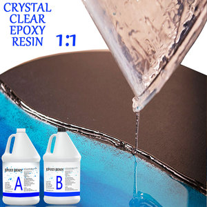 Bảng Top rõ ràng nghệ thuật nhựa 1:1 nhựa <span class=keywords><strong>Epoxy</strong></span> đá lớp phủ cho nhà bếp Countertop - Product Image 3