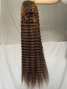 Pelucas de Encaje de Colores al por Mayor, Peluca de Cabello Humano con Encaje Frontal Completo, Pelucas Frontales de Encaje de Cabello Brasileño para Mujeres Negras - Product Image 2