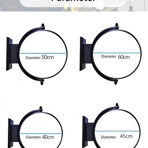 Custom Indoor/Outdoor Waterproof Wall-Mounted 360° Rotating Sign Double Sided Advertising Display Projecting <b>LED</b> <b>Light</b> <b>Box</b> - Product Image 6