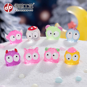 Dp Resin Soot Sprite <b>Miniature</b> Ornaments Abstract Cartoon Halloween Decorations Craft Accessories - Product Image 2