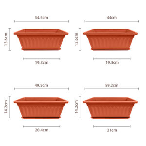 Ventes en <span class=keywords><strong>gros</strong></span> <span class=keywords><strong>de</strong></span> jardinières et pots à fleurs classiques rectangulaires en plastique PP <span class=keywords><strong>XXL</strong></span> pour l'extérieur et la maison pour RB-2002 - Product Image 6