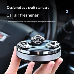 Diffuseur de parfum solaire pour voiture avec aromathérapie, décoration intérieure en métal et plastique, désodorisant liquide parfumé - Product Image 1