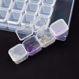 Scatola Trasparente con 28 Scomparti per Medicinali, Gioielli, Imballaggio, Custodia Rimovibile in Plastica per Conservazione Utensili per Unghie - Product Image 2
