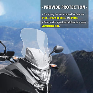 Parabrisas de motocicleta XXUN para Honda <span class=keywords><strong>NC750X</strong></span> NC 750X2021 <span class=keywords><strong>2022</strong></span> 2023 2024 Deflector de parabrisas Protector de viento pantalla - Product Image 3
