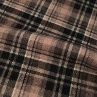 Robe-manteau chemise à carreaux en tissu de polyester et de viscose teint en fil pour hommes automne/hiver avec motif tacheté