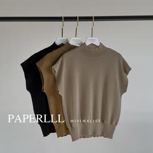 <span class=keywords><strong>Magliette</strong></span> Casual di moda coreana da donna <span class=keywords><strong>nere</strong></span> Slim Office da donna <span class=keywords><strong>eleganti</strong></span> in maglia estiva Y2K per la primavera - Product Image 5